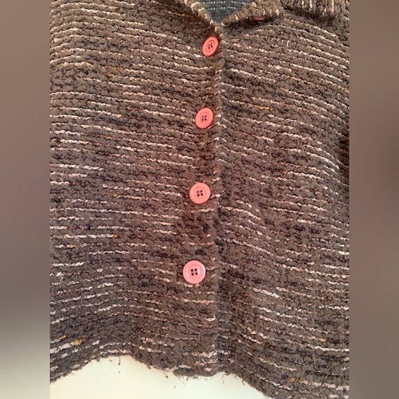 Blanc noir vintage button up cardigan sweater cropped - Picture 2 of 9